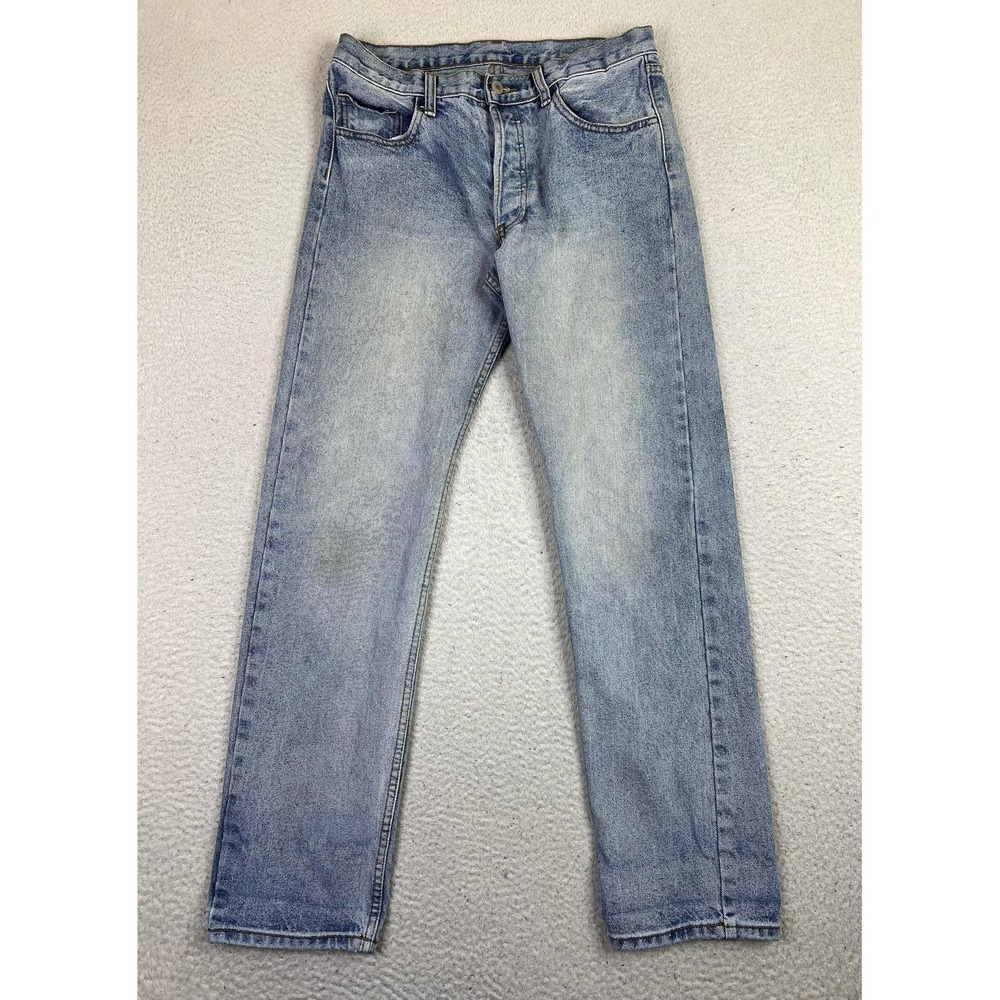 J. Galt‎ High Rise Straight Jeans Womens M Blue Light Wash 100% Cotton Denim